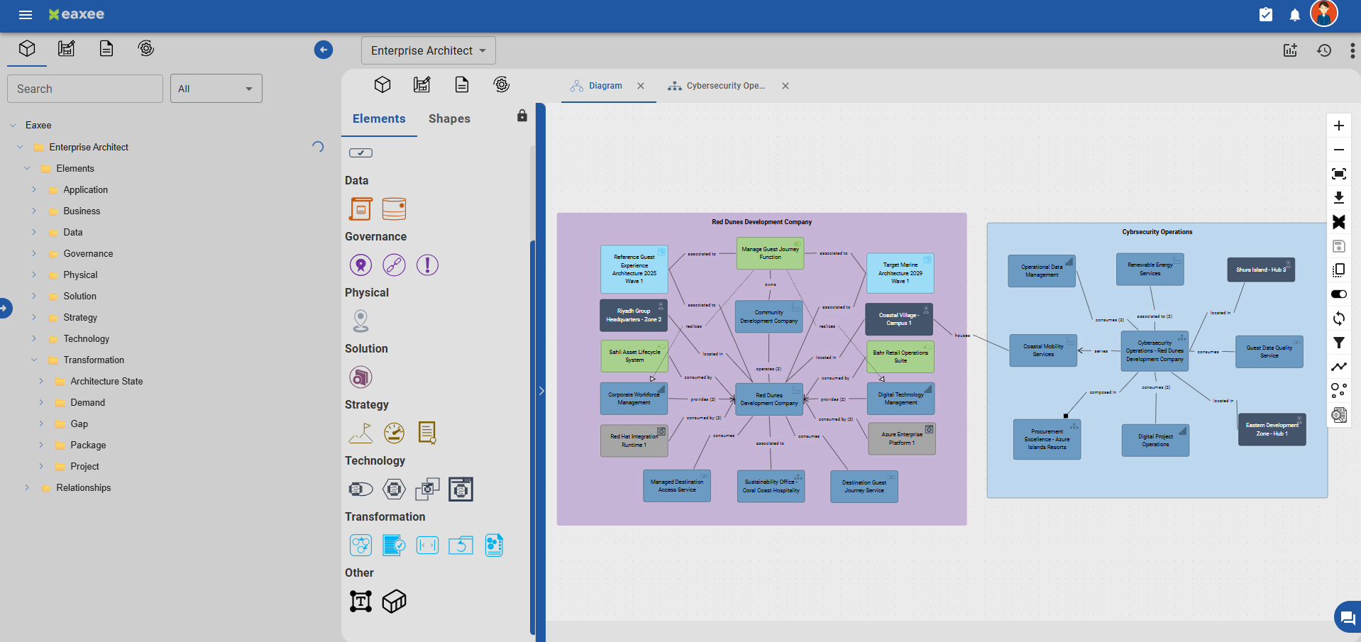 Dependency analysis interface preview
