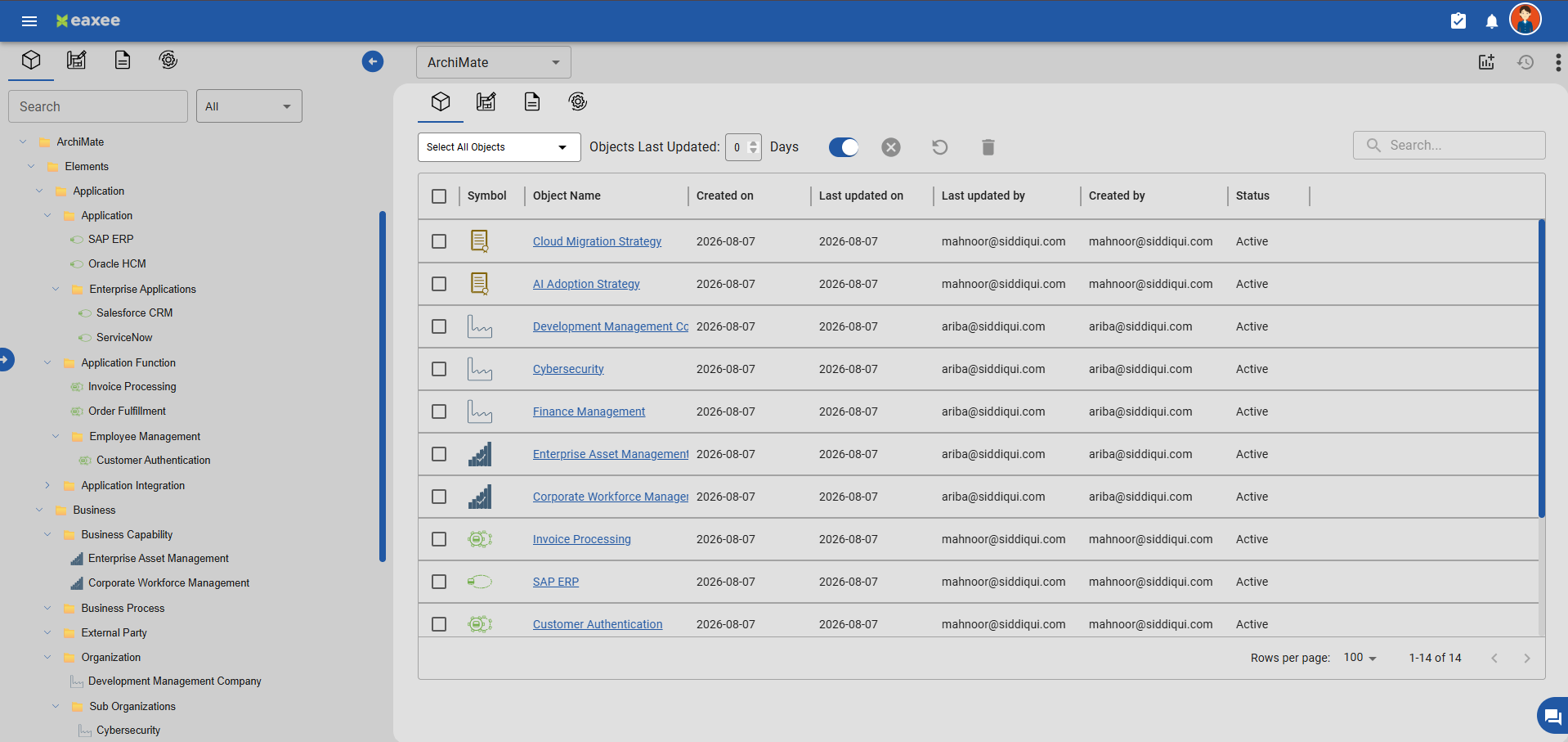 Hierarchical model management preview