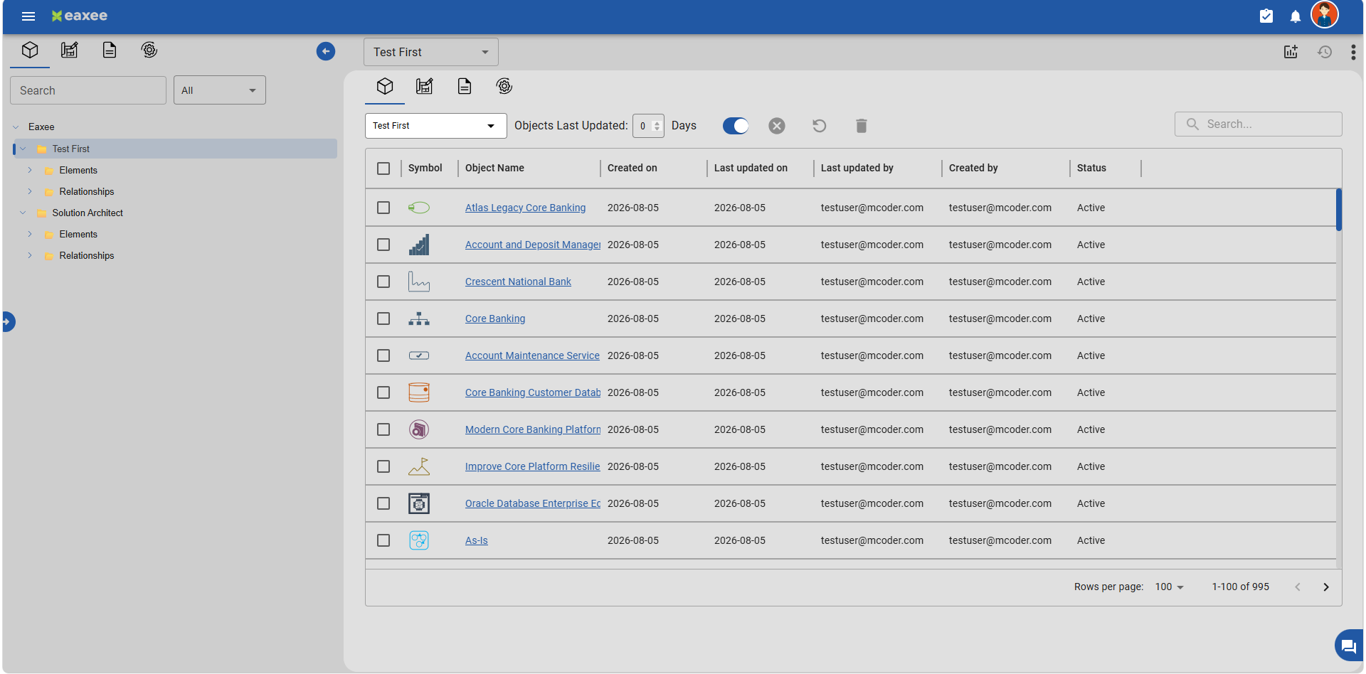 Configurable catalogues and Quick Access interface