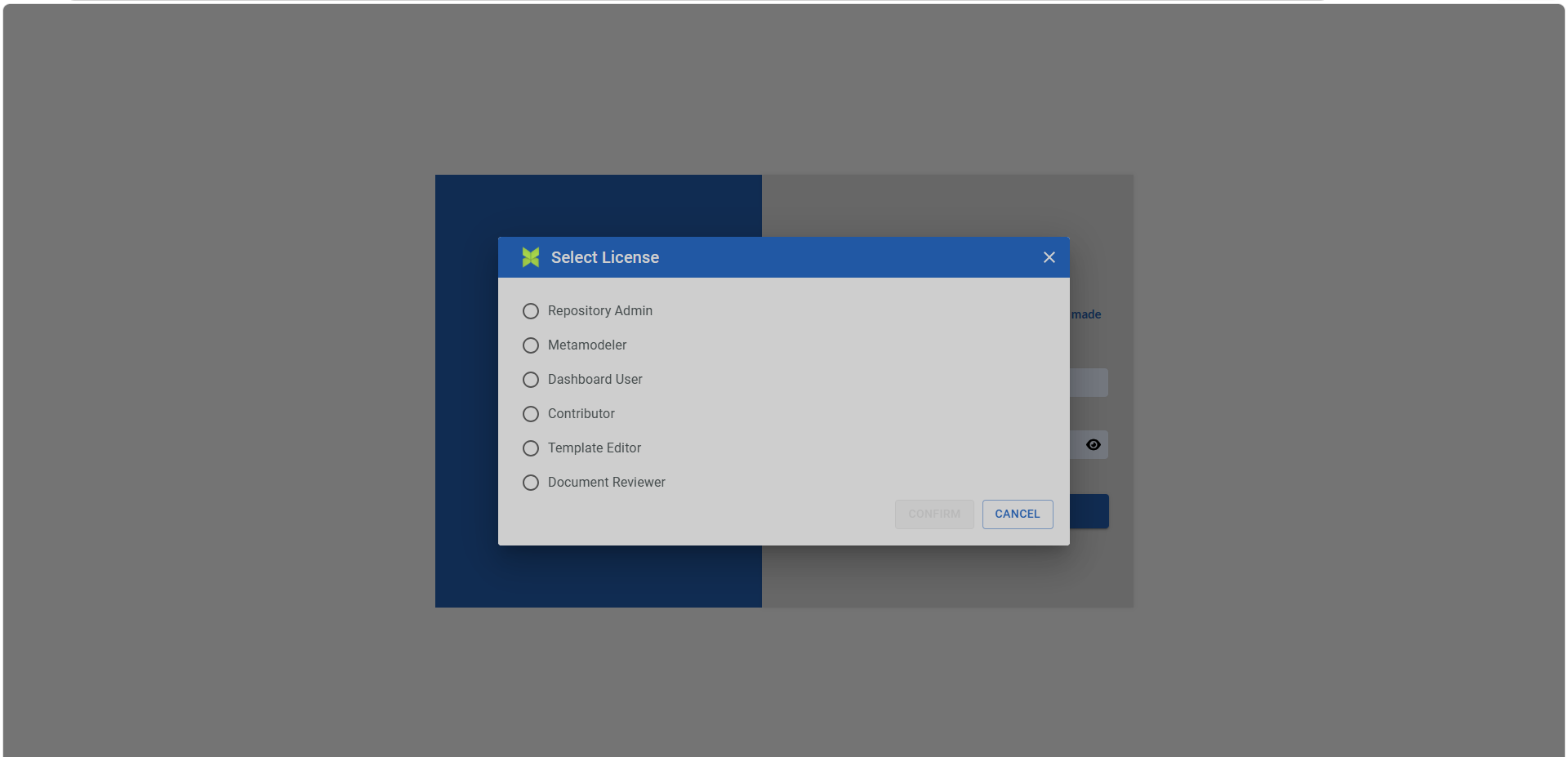 Role-based access and shared views interface